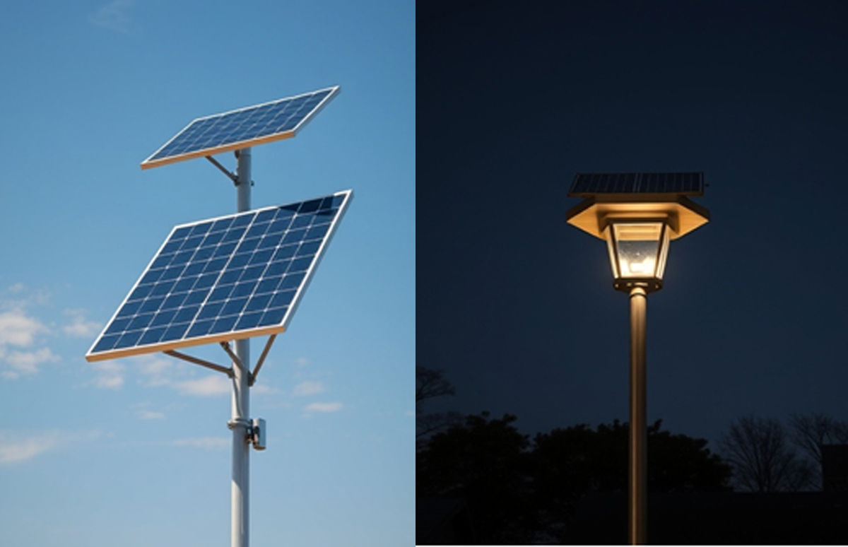With Pole LED Solar Street Light